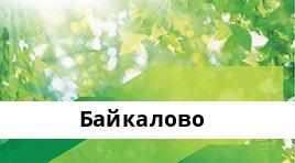Банкоматы Сбербанка в городe БАЙКАЛОВО — часы работы и адреса терминалов на карте